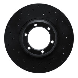 R1 Concepts® - eLINE Black Series™ Drilled 1-Piece Front Brake Rotor