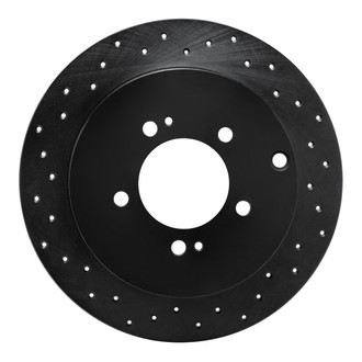 R1 Concepts® - eLINE Black Series™ Drilled 1-Piece Rear Brake Rotor