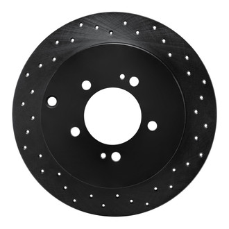 R1 Concepts® - eLINE Black Series™ Drilled 1-Piece Rear Brake Rotor