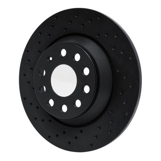 R1 Concepts® - eLINE Black Series™ Drilled 1-Piece Rear Brake Rotor