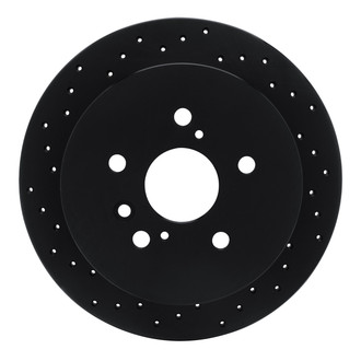 R1 Concepts® - eLINE Black Series™ Drilled 1-Piece Rear Brake Rotor