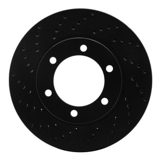 R1 Concepts® - eLINE Black Series™ Drilled 1-Piece Front Brake Rotor