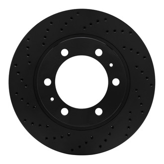 R1 Concepts® - eLINE Black Series™ Drilled 1-Piece Front Brake Rotor