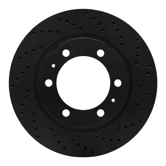 R1 Concepts® - eLINE Black Series™ Drilled 1-Piece Front Brake Rotor