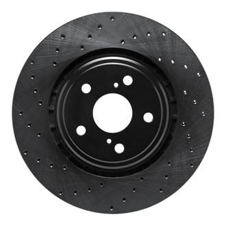 R1 Concepts® - eLINE Black Series™ Drilled 1-Piece Front Brake Rotor