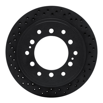R1 Concepts® - eLINE Black Series™ Drilled 1-Piece Rear Brake Rotor