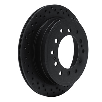 R1 Concepts® - eLINE Black Series™ Drilled 1-Piece Rear Brake Rotor
