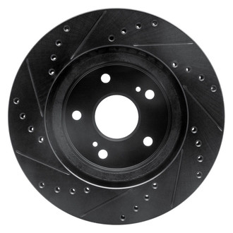 R1 Concepts® - eLINE™ Drilled and Slotted 1-Piece Front Passenger Side Brake Rotor