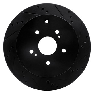 R1 Concepts® - eLINE™ Drilled and Slotted 1-Piece Rear Passenger Side Brake Rotor