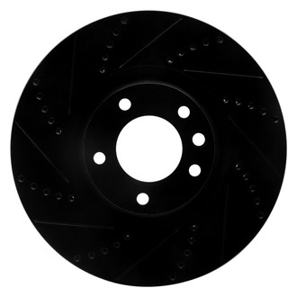 R1 Concepts® - eLINE™ Drilled and Slotted 1-Piece Front Driver Side Brake Rotor