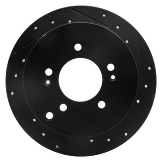 R1 Concepts® - eLINE™ Drilled and Slotted 1-Piece Rear Passenger Side Brake Rotor
