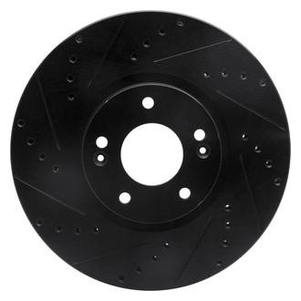 R1 Concepts® - eLINE™ Drilled and Slotted 1-Piece Front Driver Side Brake Rotor