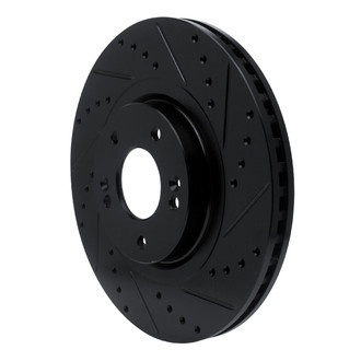 R1 Concepts® - eLINE™ Drilled and Slotted 1-Piece Front Passenger Side Brake Rotor