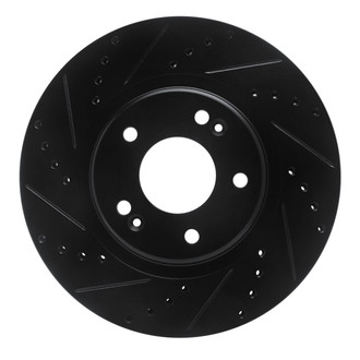R1 Concepts® - eLINE™ Drilled and Slotted 1-Piece Front Driver Side Brake Rotor