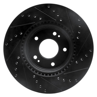 R1 Concepts® - eLINE™ Drilled and Slotted 1-Piece Front Driver Side Brake Rotor