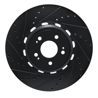 R1 Concepts® - eLINE™ Drilled and Slotted 1-Piece Front Driver Side Brake Rotor