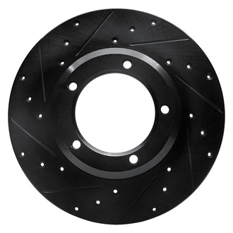 R1 Concepts® - eLINE™ Drilled and Slotted 1-Piece Front Driver Side Brake Rotor