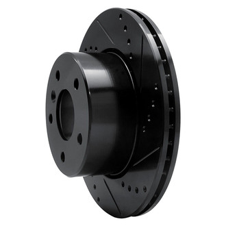 R1 Concepts® - eLINE™ Drilled and Slotted 1-Piece Front Passenger Side Brake Rotor