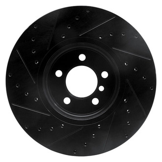 R1 Concepts® - eLINE™ Drilled and Slotted 1-Piece Front Passenger Side Brake Rotor