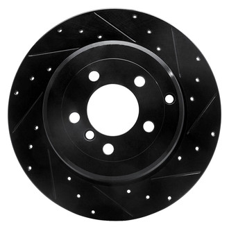 R1 Concepts® - eLINE™ Drilled and Slotted 1-Piece Rear Passenger Side Brake Rotor