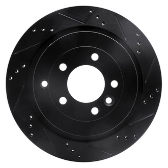 R1 Concepts® - eLINE™ Drilled and Slotted 1-Piece Rear Passenger Side Brake Rotor