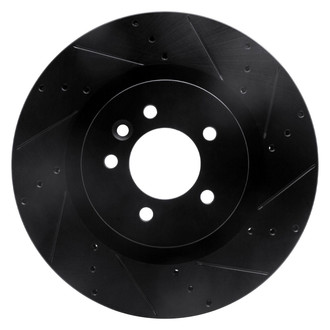 R1 Concepts® - eLINE™ Drilled and Slotted 1-Piece Front Passenger Side Brake Rotor