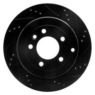 R1 Concepts® - eLINE™ Drilled and Slotted 1-Piece Rear Passenger Side Brake Rotor