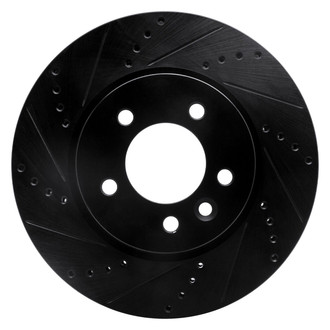 R1 Concepts® - eLINE™ Drilled and Slotted 1-Piece Front Driver Side Brake Rotor