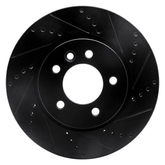 R1 Concepts® - eLINE™ Drilled and Slotted 1-Piece Front Passenger Side Brake Rotor