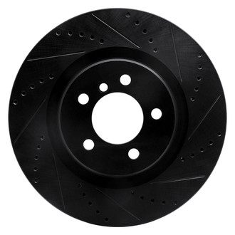 R1 Concepts® - eLINE™ Drilled and Slotted 1-Piece Front Passenger Side Brake Rotor
