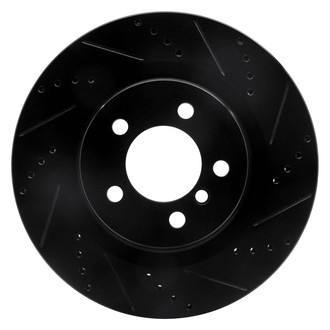 R1 Concepts® - eLINE™ Drilled and Slotted 1-Piece Front Passenger Side Brake Rotor