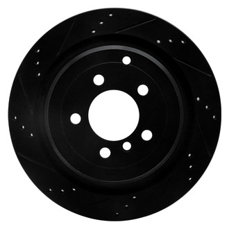 R1 Concepts® - eLINE™ Drilled and Slotted 1-Piece Rear Driver Side Brake Rotor