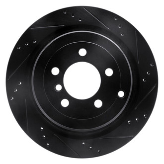 R1 Concepts® - eLINE™ Drilled and Slotted 1-Piece Rear Passenger Side Brake Rotor