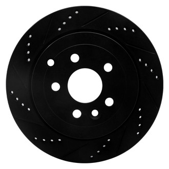 R1 Concepts® - eLINE™ Drilled and Slotted 1-Piece Rear Brake Rotor