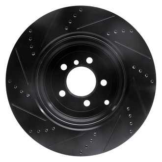 R1 Concepts® - eLINE™ Drilled and Slotted 1-Piece Rear Passenger Side Brake Rotor