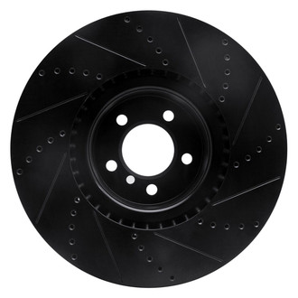 R1 Concepts® - eLINE™ Drilled and Slotted 1-Piece Front Driver Side Brake Rotor