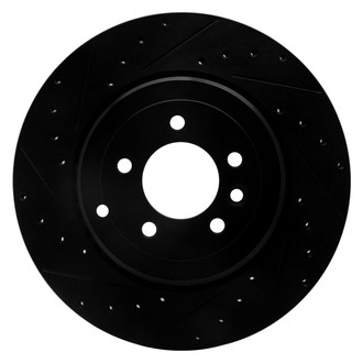 R1 Concepts® - eLINE™ Drilled and Slotted 1-Piece Rear Driver Side Brake Rotor