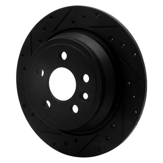 R1 Concepts® - eLINE™ Drilled and Slotted 1-Piece Rear Brake Rotor