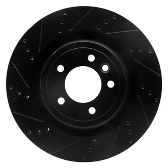 R1 Concepts® - eLINE™ Drilled and Slotted 1-Piece Rear Driver Side Brake Rotor