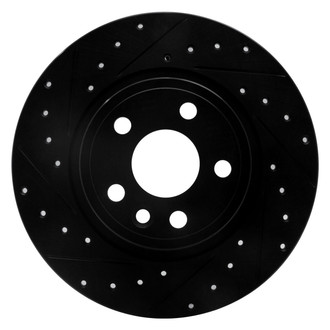 R1 Concepts® - eLINE™ Drilled and Slotted 1-Piece Rear Driver Side Brake Rotor
