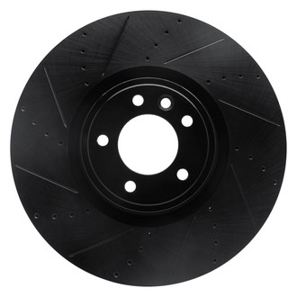 R1 Concepts® - eLINE™ Drilled and Slotted 1-Piece Front Driver Side Brake Rotor