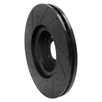 R1 Concepts® - eLINE™ Drilled and Slotted 1-Piece Front Passenger Side Brake Rotor