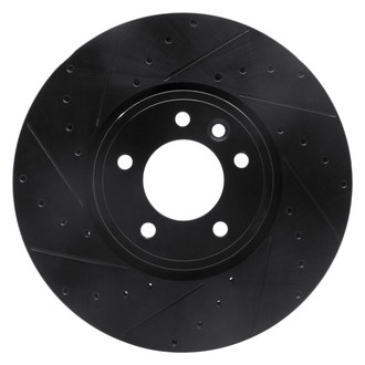 R1 Concepts® - eLINE™ Drilled and Slotted 1-Piece Front Driver Side Brake Rotor