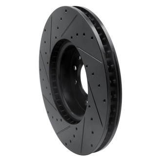 R1 Concepts® - eLINE™ Drilled and Slotted 1-Piece Front Passenger Side Brake Rotor