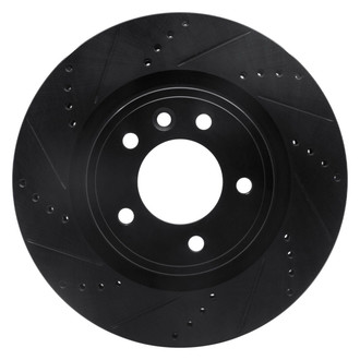 R1 Concepts® - eLINE™ Drilled and Slotted 1-Piece Rear Driver Side Brake Rotor