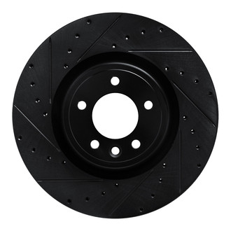 R1 Concepts® - eLINE™ Drilled and Slotted 1-Piece Front Driver Side Brake Rotor