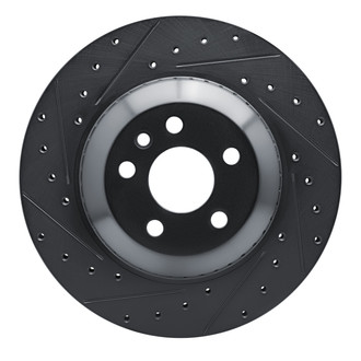 R1 Concepts® - eLINE™ Drilled and Slotted 1-Piece Rear Driver Side Brake Rotor
