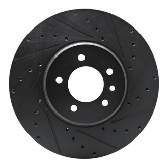 R1 Concepts® - eLINE™ Drilled and Slotted 1-Piece Front Passenger Side Brake Rotor