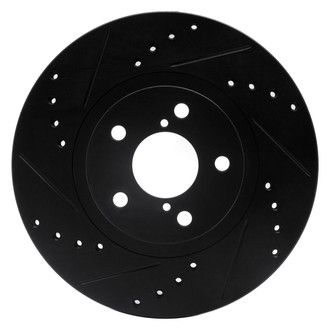 R1 Concepts® - eLINE™ Drilled and Slotted 1-Piece Front Driver Side Brake Rotor