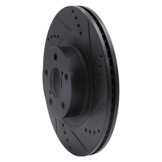 R1 Concepts® - eLINE™ Drilled and Slotted 1-Piece Front Passenger Side Brake Rotor